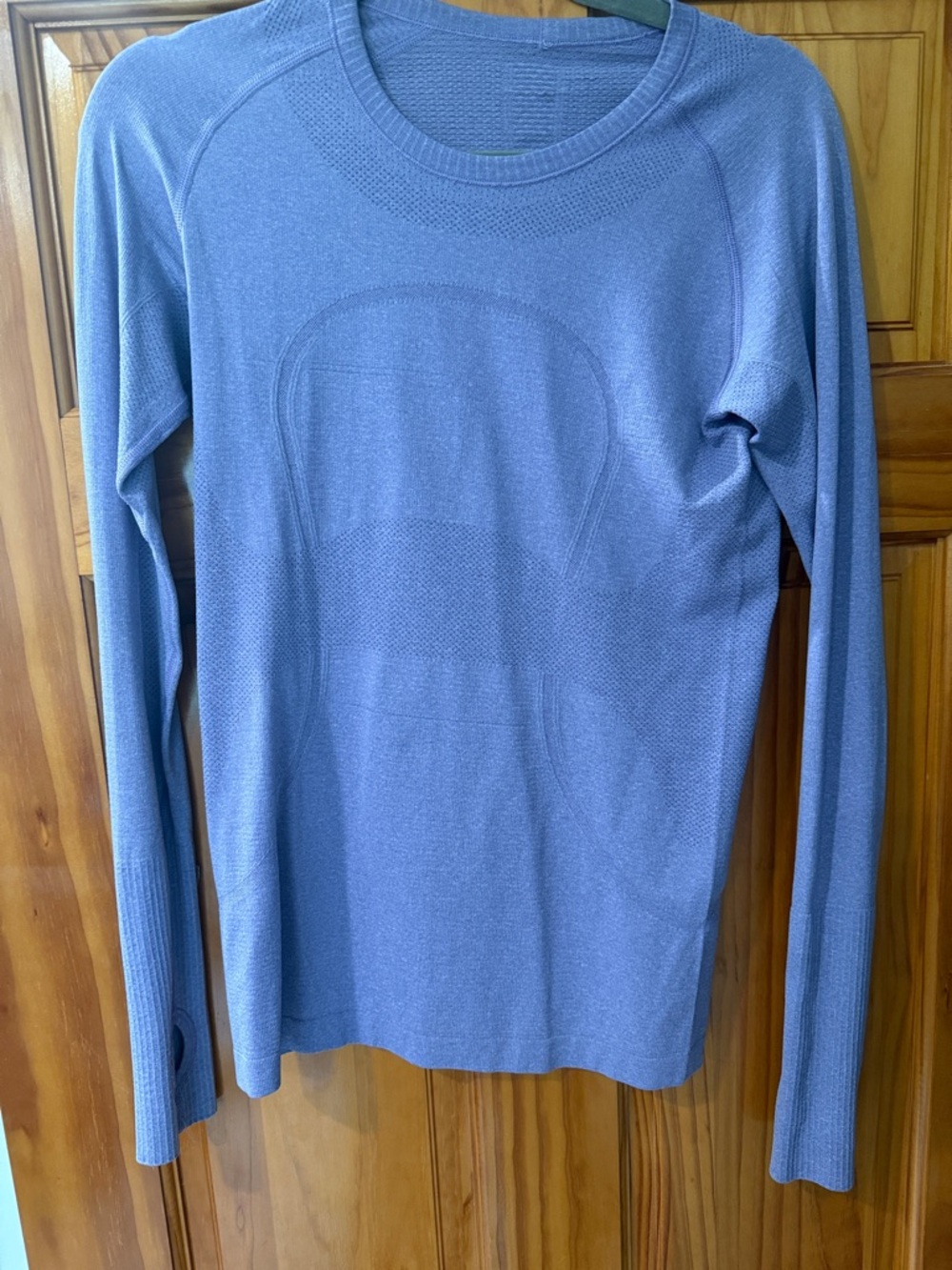 lululemon athletica Long Sleeve Crew in Dusty Blue